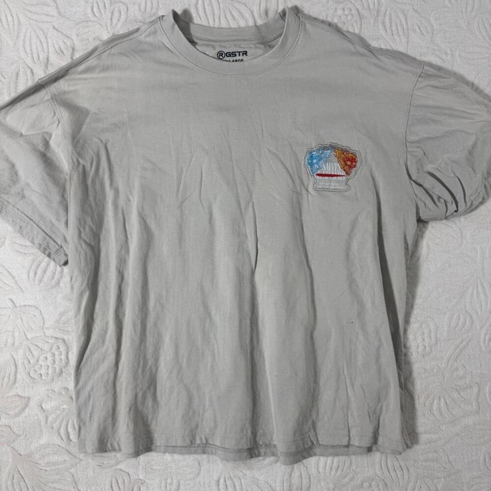 Gstr grey cotton t shirt with